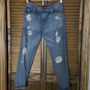 Express Ripped Boyfriend Jeans